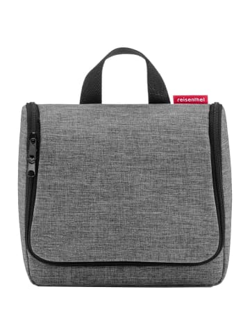 Reisenthel cosmetics toiletbag - Kulturbeutel 20 cm (glossy dots black) in twist silver