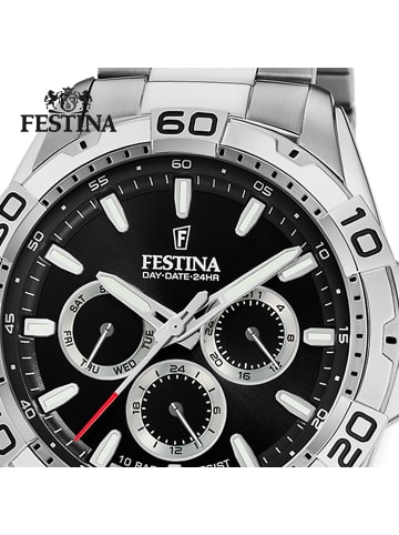 Festina Multifunktion-Armbanduhr Festina Multifunktion silber groß (ca. 45mm)