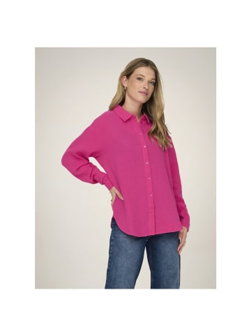 JDY Langarmbluse in Fuchsia Purple