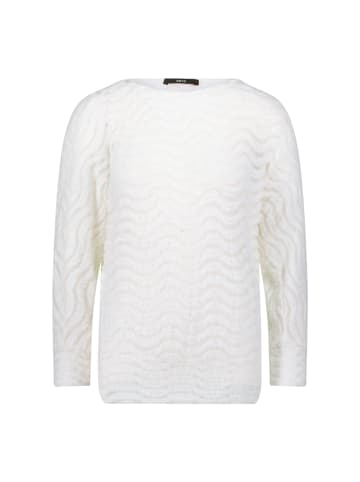 Zero Sweatshirt mit Wellenmuster in Eggnog
