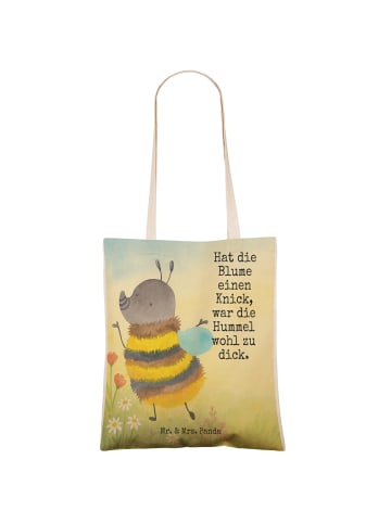 Mr. & Mrs. Panda Stoffbeutel Hummel flauschig Design mit Spruch in Weiß