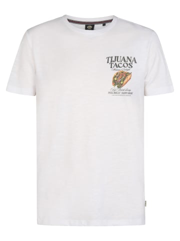 Petrol Industries T-Shirt mit Rückenprint Tijuana in Weiß
