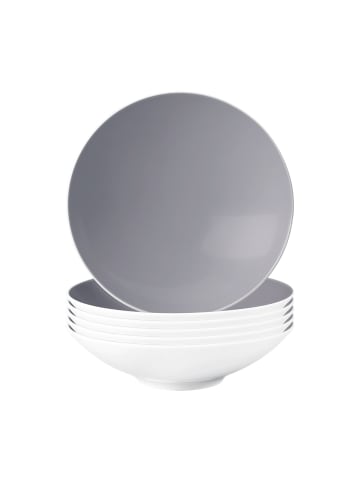 Seltmann Weiden 6er Set Suppenteller Life Fashion in ø 20 cm in Elegant Grey