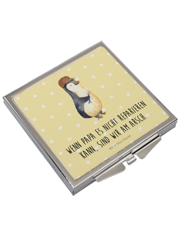 Mr. & Mrs. Panda Schminkspiegel Wenn Papa es nicht reparieren ka... in Gelb Pastell