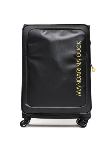 Mandarina Duck Eco Coated 4 Rollen Trolley XL 83 cm mit Dehnfalte black