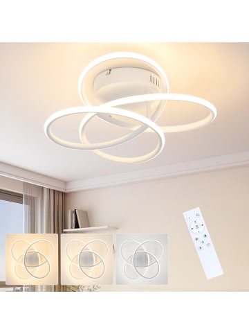 ZMH LED Deckenleuchte in weiß Dimmbar in Schmetterlingforming Flurlampe L 36CM