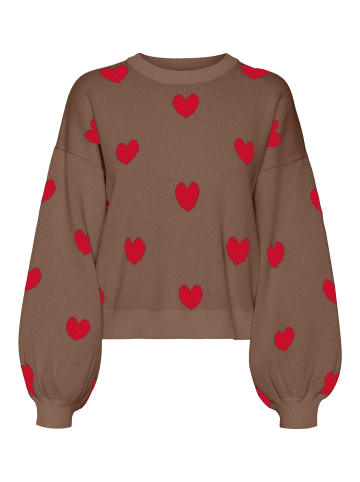 Vero Moda Strickpullover in Chocolate Chip