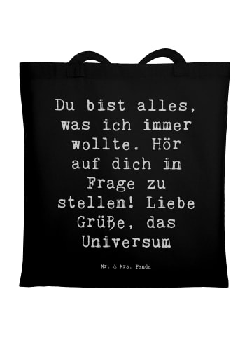 Mr. & Mrs. Panda Shopper Spruch Hoffnung und Selbstliebe mit Spruch in Schwarz