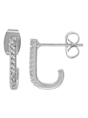 Steel_Art Ohrstecker für Frauen Abigail silberfarben in silberfarben poliert