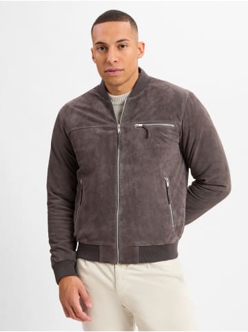 Finshley & Harding Lederjacke in grau