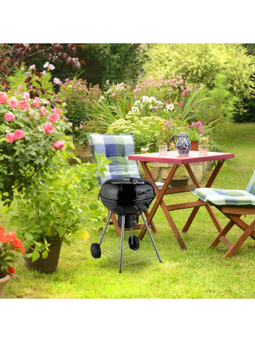 relaxdays Kugelgrill in Schwarz - Ø 53 cm