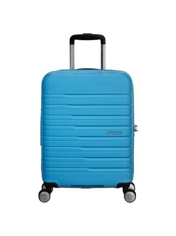 American Tourister Flashline Pop - 4-Rollen Kabinentrolley 55 cm erw. in cloudy blue