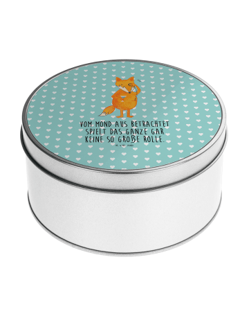 Mr. & Mrs. Panda Erinnerungsbox Fuchs Lord mit Spruch in Türkis Pastell