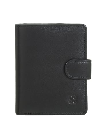 DuDu Bilbao Geldbörse RFID Schutz Leder 8.5 cm in black pop