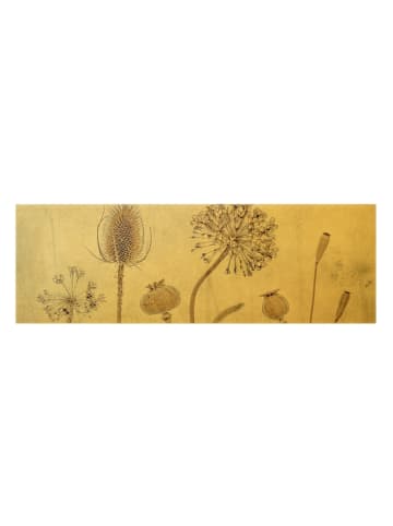 WALLART Leinwandbild Gold - Growing Old in Creme-Beige