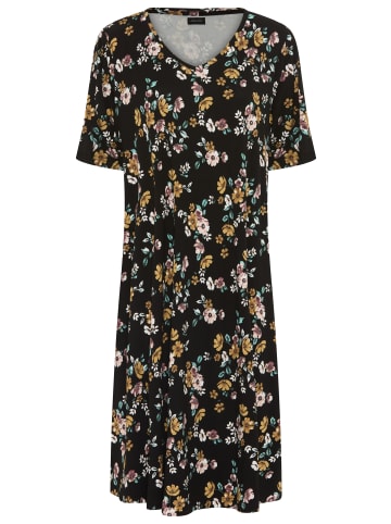 Laura Scott Jerseykleid in schwarz-geblümt