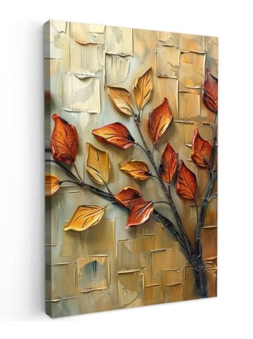 OnlyWow Leinwand Bilder Herbstblätter