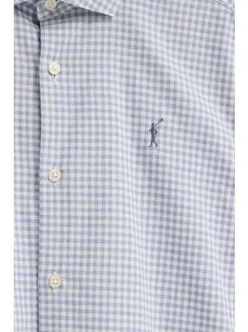 Polo Club Hemd MAN RIGBY GO VICHY LONG SLEEVE SLIM FIT in Hellblau