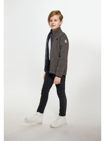 Schmuddelwedda Jungen (Kids) Strickfleecejacke in Grau Melange