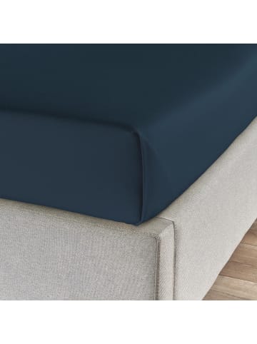 Traumschlaf Spannbettlaken Feinbiber Haustuch Bettlaken in marine