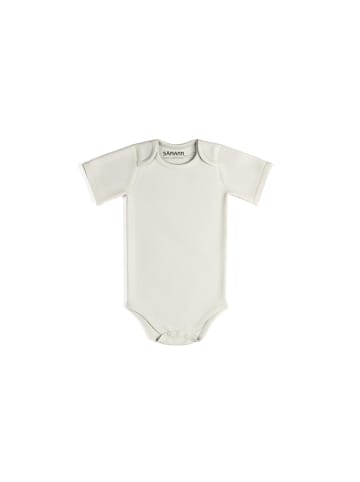 Sämann Baby Body aus 100% Bio-Baumwolle Schlupfbody kurzarm nicht gerippt Coconut Milk
