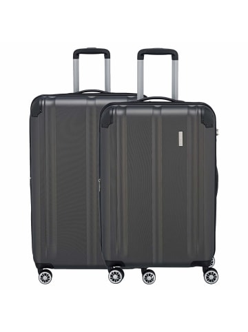 travelite City - 4-Rollen Trolley Set 2tlg. in anthrazit