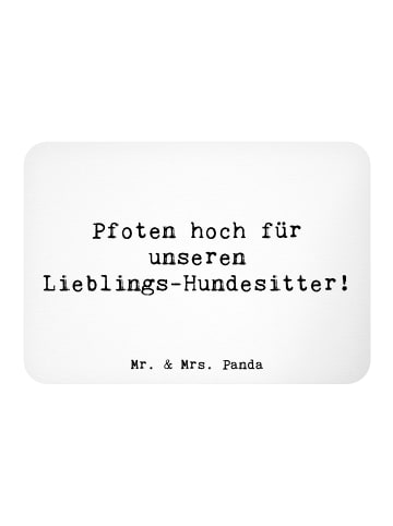 Mr. & Mrs. Panda magnet Spruch Lieblings-Hundesitter mit Spruch in Weiß