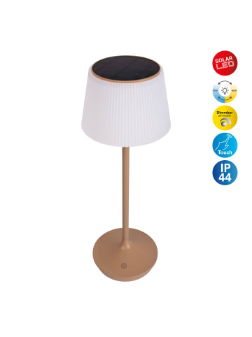 näve LED Außentischleuchte "EMMI" in beige - (L)13 cm x (B)13 cm x (H)38 cm - EEK E