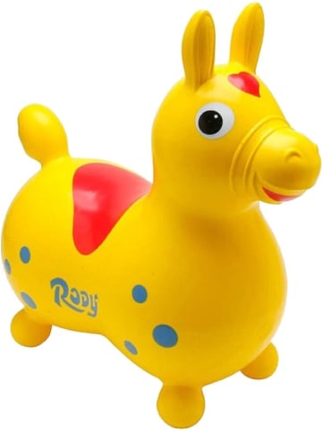 Gymnic Jakobs 4019962 - Hüpfpferd Rody, gelb, ca. 54 cm - 3-5 Jahre