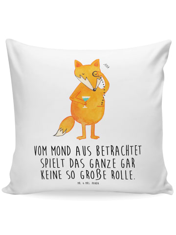 Mr. & Mrs. Panda kissen bedruckt Fuchs Lord mit Spruch in Weiß