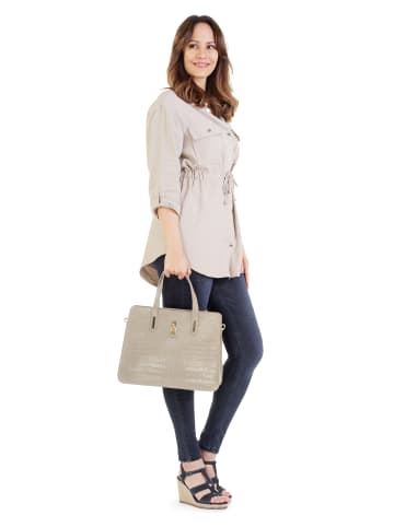 Cluty Handtasche echt Leder in beige