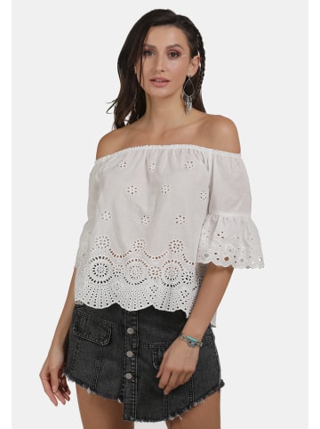 usha FESTIVAL Damen Carmen-Bluse in Weiss