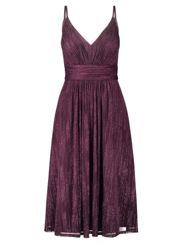 Vera Mont Abendkleid im Glitzer-Look in Shiny Aubergine