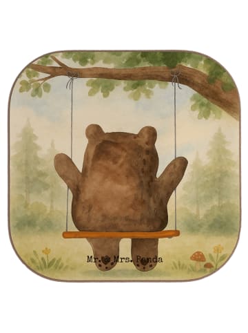 Mr. & Mrs. Panda Untersetzer Bär Schaukel Design ohne Spruch in Weiß