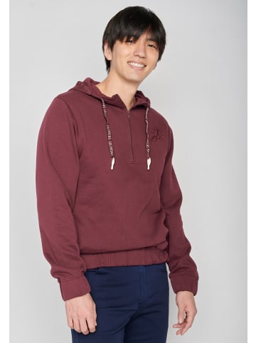 GreenBomb Hoodie Nature Mountain Sun in Samt Regen