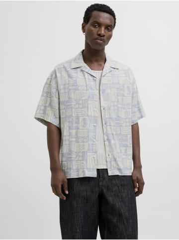 Jack & Jones Hawaii-Hemd in Chambray Blue