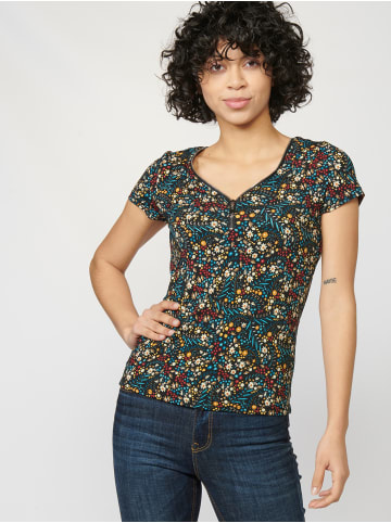 KOROSHI Kurzarm T-Shirt in bunt