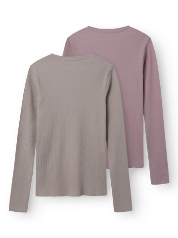 TWO SOON 2er-Pack T-Shirt in Woodrose
