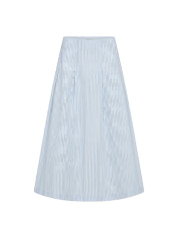 soyaconcept A-Linien-Rock mit Nadelstreifen-Print in Hellblau