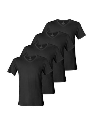 NUR DER T-Shirt Cotton Active in Schwarz