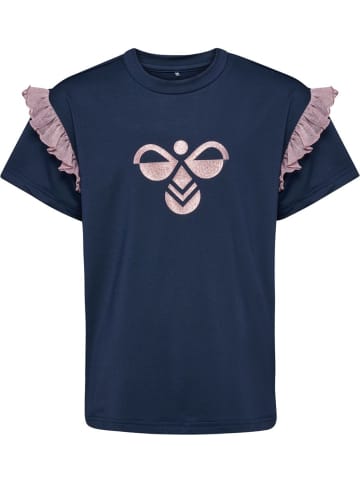 Hummel Kinder Sportshirt "Mix Glitter T-Shirt S/S" in Schwarz