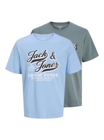 JACK & JONES Junior 2er-Pack T-shirt in Chambray Blue