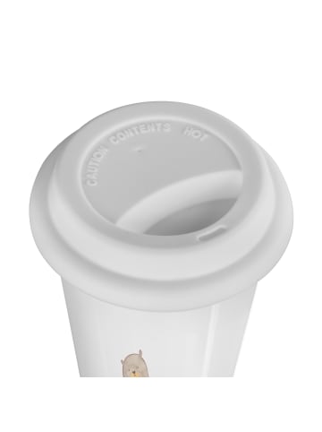 Mr. & Mrs. Panda To Go Becher Otter Kind mit Spruch in Weiß