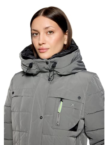 AMBER & JUNE Winterjacke mit Kapuze in Salvia