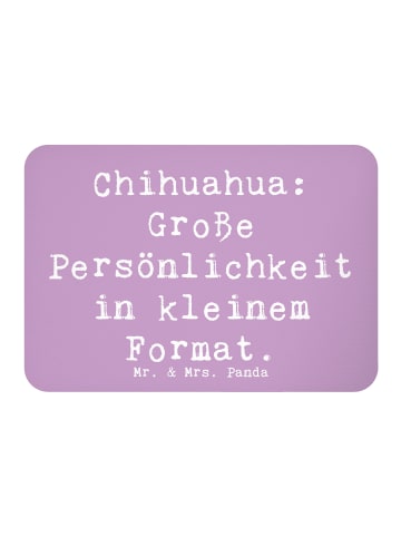 Mr. & Mrs. Panda Magnet Spruch Chihuahua Persönlichkeit mit Spruch in Lavendeltraum