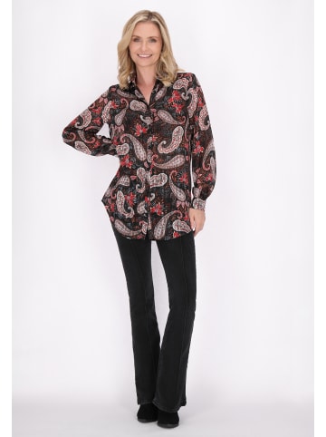 usha FESTIVAL Damen Bluse in Schwarz Mehrfarbig