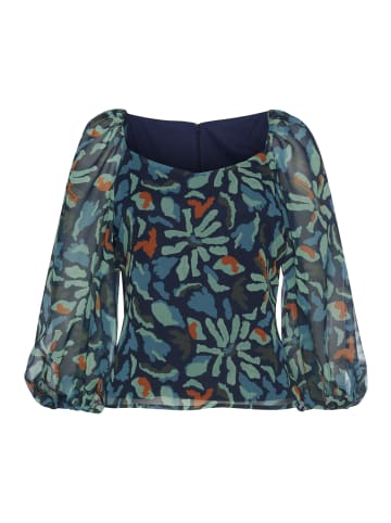 LASCANA Chiffonbluse in marine-dunkelgrün