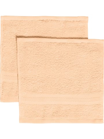 REDBEST Frottier Seiftuch 2er-Pack Chicago in apricot