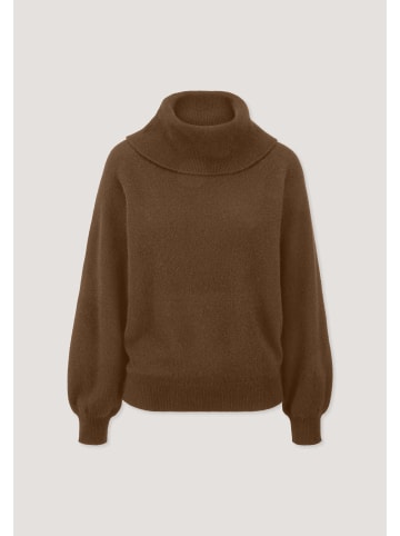 Hessnatur Hessnatur Strick-Pullover Relaxed aus Cashmere mit Recyclinganteil in bernsteinbraun