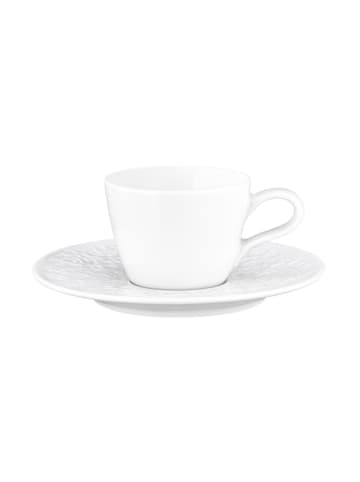 Seltmann Weiden 6er Set Espressotassen mit Untertassen Nori Home 90 ml weiß in weiß